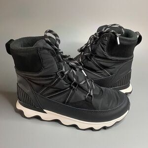 Sorel Kinetic Sport Boots Black Waterproof Conquest Snow Boots